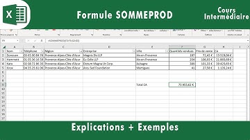 👉 Excel : Maîtriser SOMMEPROD | Multiplication et addition en une seule formule #Excel #SOMMEPROD