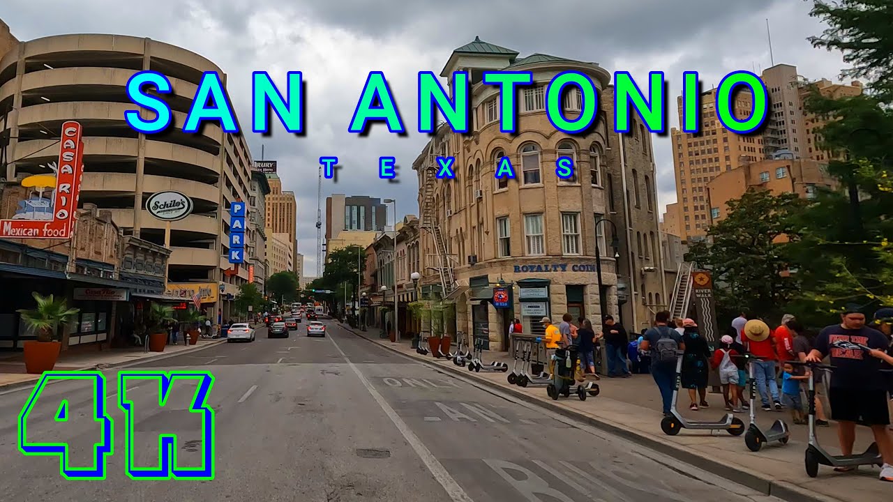 San Antonio Drive Part 1/4, Texas USA 4K - UHD