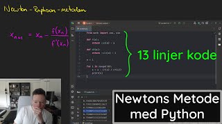 Newtons metode med Python