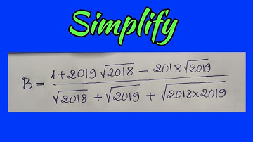Math Olympiad Problem | How to simplify  | math Olympiad Training