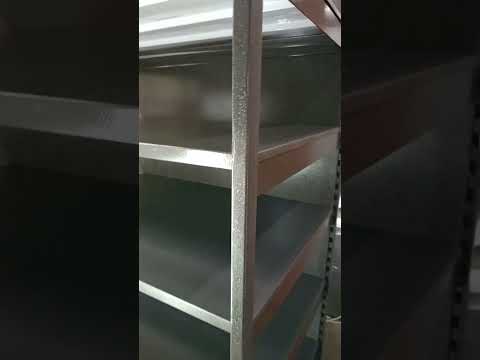 Стелаж торговий посилений 1330 мм б в, торгові пристінні стелажі односторонні, видео 1