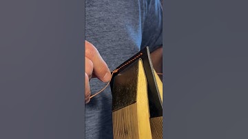 #asmr Leathercraft hand stitching pockets. #wallet #diy #howto #oddlysatisfying