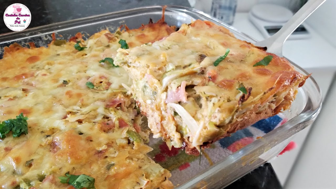 TORTA DE REPOLHO CREMOSA  - UMA REFEIÇÃO DELICIOSA