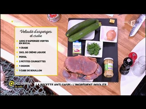 recette-:-velouté-d'asperges-et-crabe
