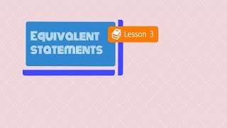 Equivalent Statements (#3)