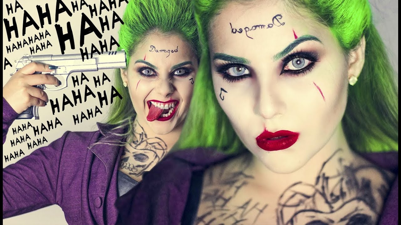 Maquiagem Halloween Joker  Maquiagem halloween, Maquiagem de
