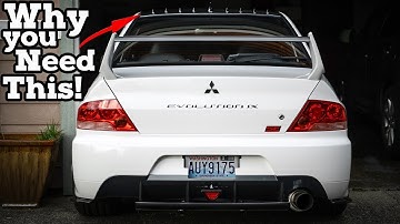 Extreme Downforce! | How To Install A Vortex Generator For Evo 8 or 9!