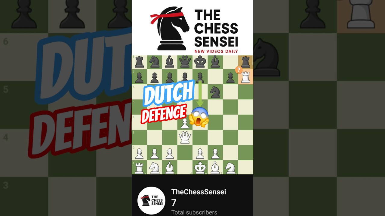 Win chess fast with this trap!dutch defence 