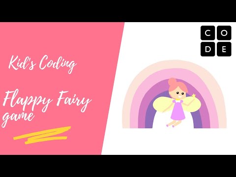 Programming  (coding) for kids. How to create your first flappy fairy game using code.org
