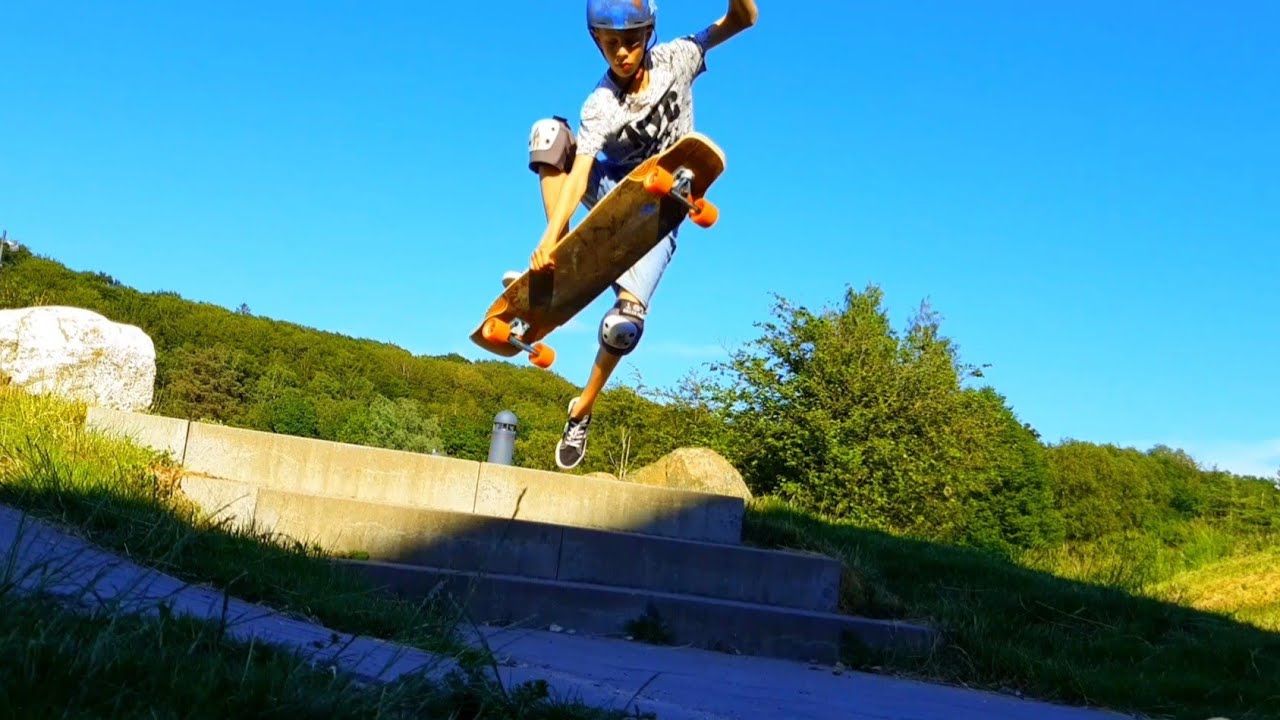 Longboard Freestyle X Dancing in sunset YouTube