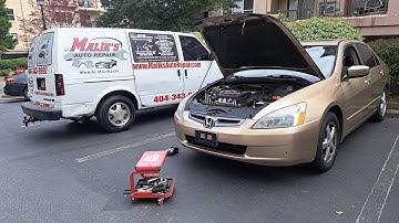 HOW TO REPLACE STARTER & KNOCK SENSOR WITHOUT REMOVING INTAKE | 2005 HONDA ACCORD 2.4 | DIY