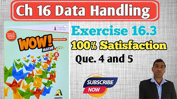 exercise 16.3 class 8th wow maths
