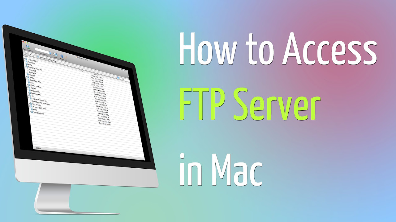 ความ หมาย ของ ftp  Update  How to Access FTP Server in Mac [with and without third-party software]