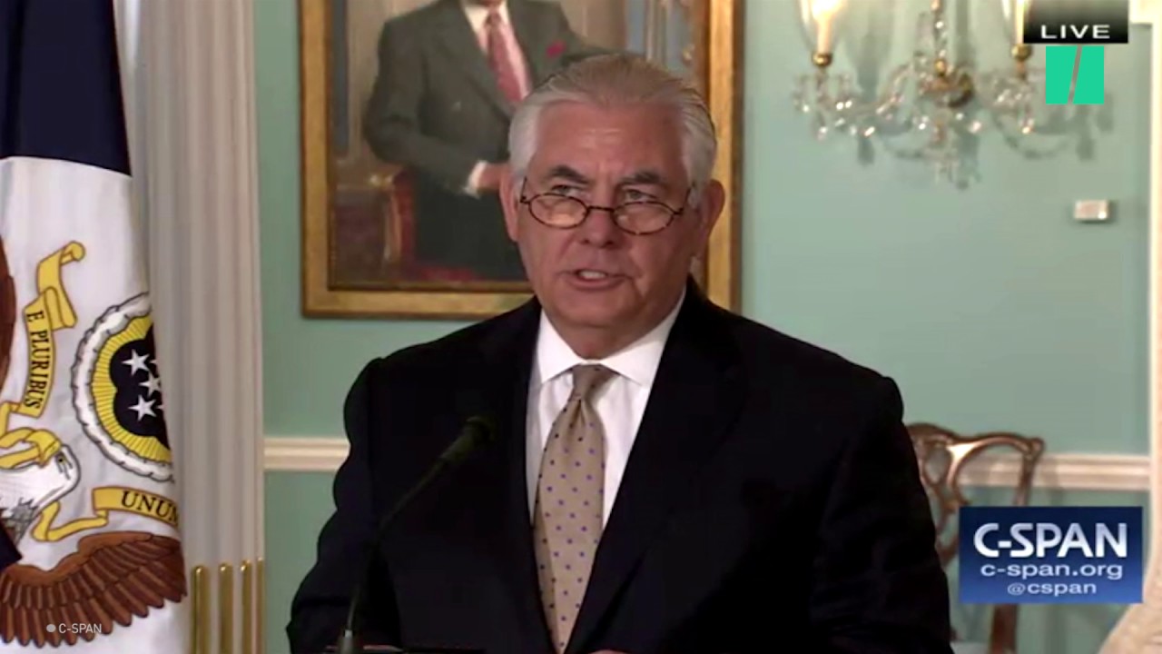 Rex Tillerson Delivers Statement On Qatar YouTube