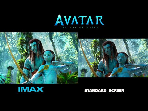 AVATAR 2 THE WAY OF WATER : IMAX Screen Vs Standard Screen Trailer 2 (4K ULTRA H