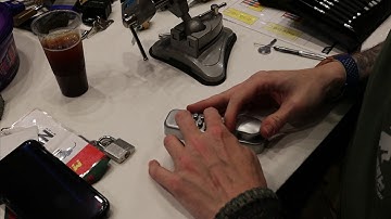 Opening a digital push button lock in under 20 seconds with no tools