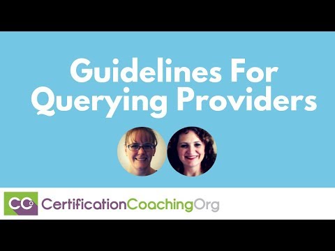 Guidelines for Querying Providers