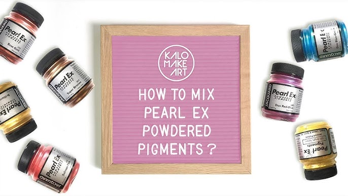 Pearl Ex Pigment Powder Tutorial for Calligraphy Ink DIY - Sip
