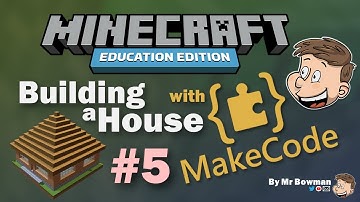 Building a House in Minecraft Education With MakeCode - Part 5 - Steps