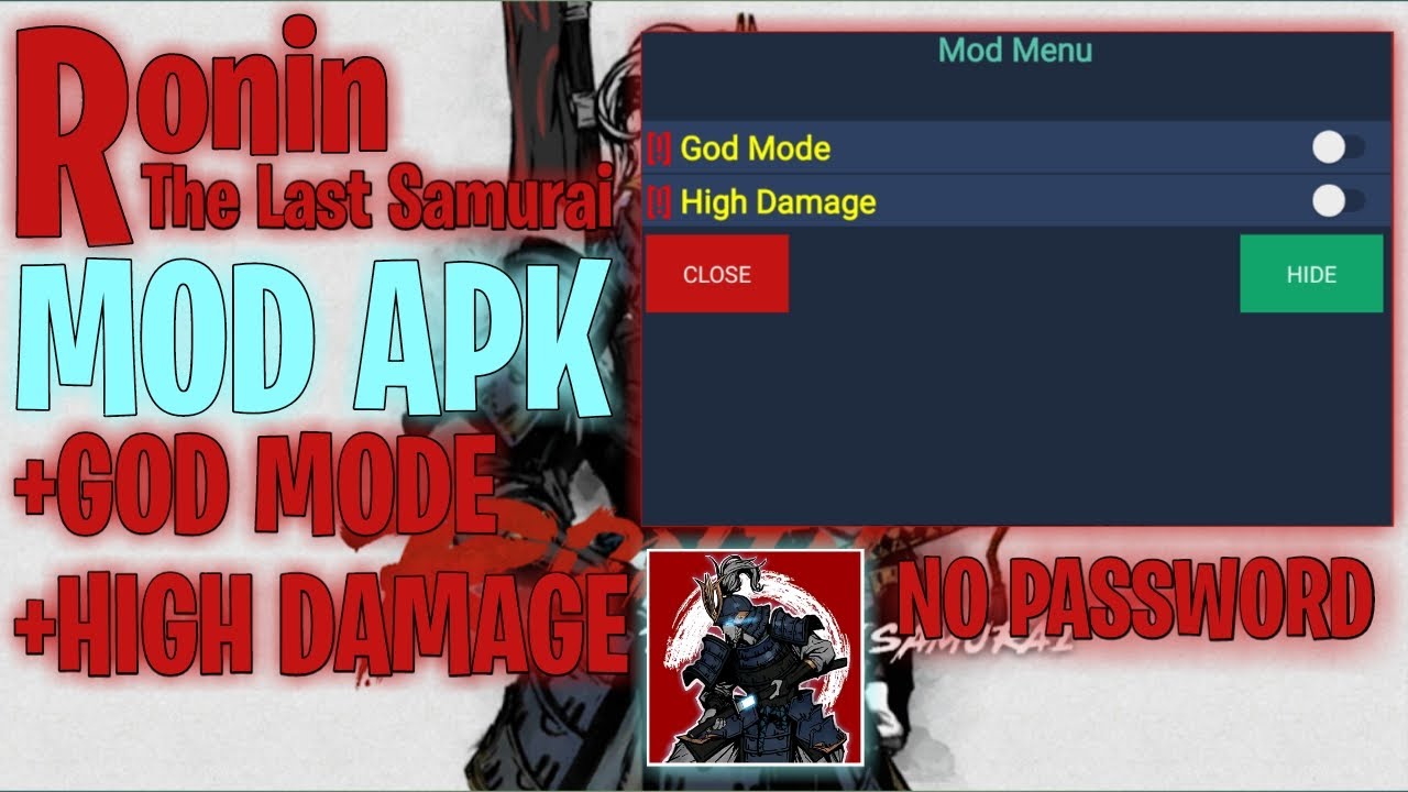 NEW UPDATE!! Ronin The Last Samurai MOD APK HIGH DAMAGE/ONE