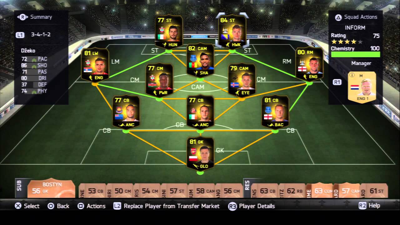 FIFA15: FULL INFORM BPL SQUAD BUILDER!
