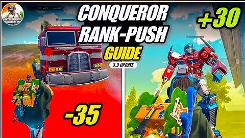 How To Push CONQUEROR Guide In BGMI 2025 ! BGMI 3.9 Update Tips & Tricks | Mew2.