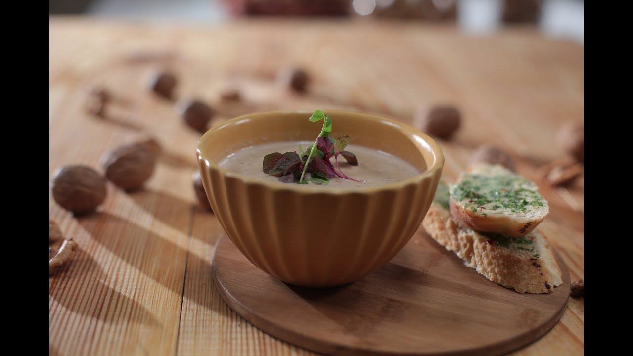 Mushroom And Walnut Soup | Cooking with California Walnuts | Sanjeev Kapoor Khazana