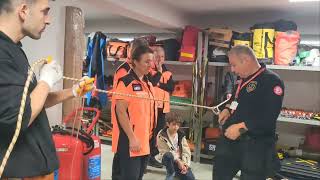 Afetlerde Temel Ilkyardım , Iple Kurtarma Ve Düğüm Teknikleri Eğitimi Tap Arama Kurtarma