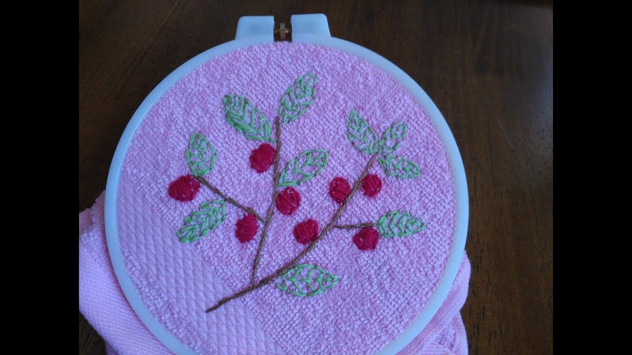 DIY Embroidery Projects How to Embroider a Towel + Tutorial ! YouTube