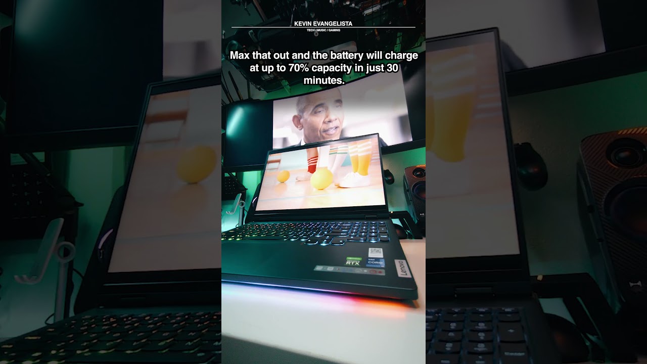 Charge this laptop with your PHONE CHARGER! #shorts #didyouknow #gaming #lenovolegion