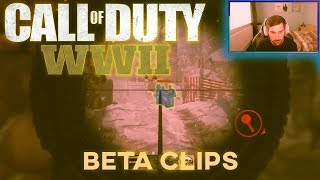 Call of Duty WW2 Beta - Clip Highlights!
