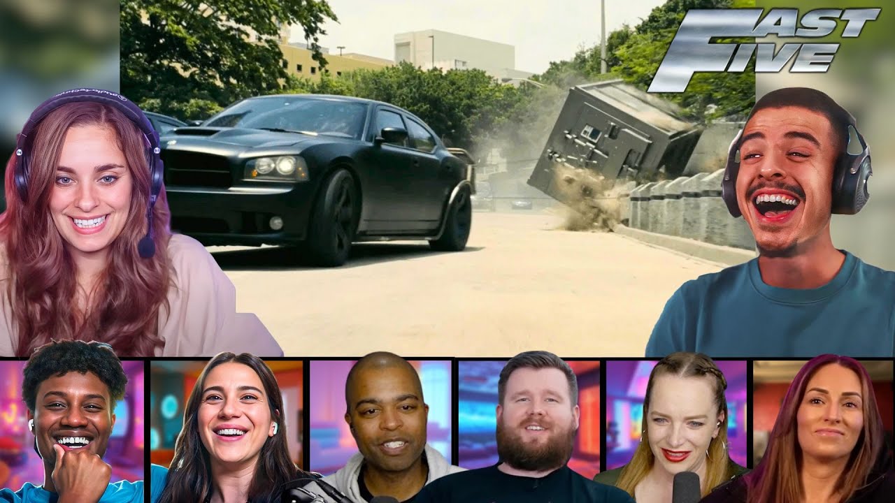 BEST "VAULT HEIST" REACTIONS! *FAST FIVE (2011)* MOVIE REACTION MASHUP! STEALING THE VAULT!