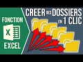 Excel  crer des dossiers en 1 clic nom des dossiers  texte contenu dans les cellules