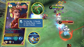 MANIAC! CLAUDE NEW UPDATED BUILD | TOP GLOBAL CLAUDE GAMEPLAY | iMAGINE Plays | MLBB