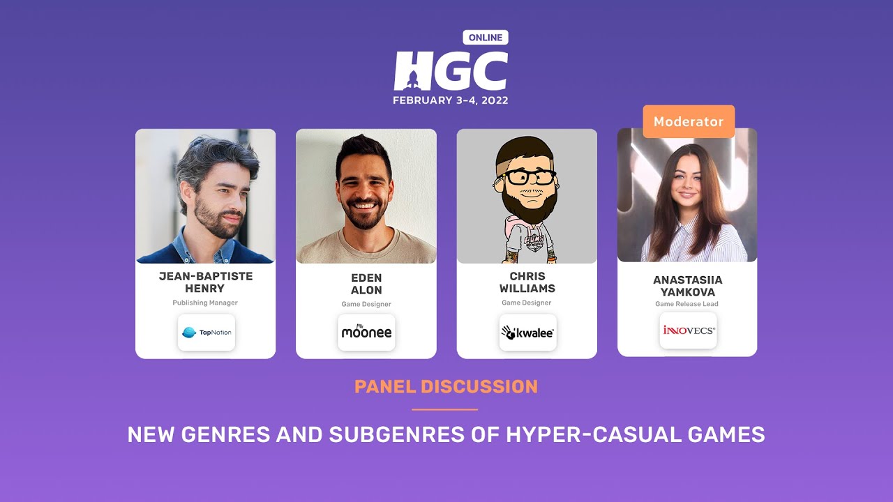New genres and subgenres of hyper-casual games