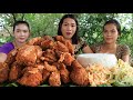 Yummy cooking chicken crispy with vegetable and rice recipe - Amazing cooking