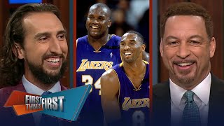 Shaq list Kobe, Jordan, Iverson & Curry on his greatest off all-time list | NBA | FIRST THINGS FIRST