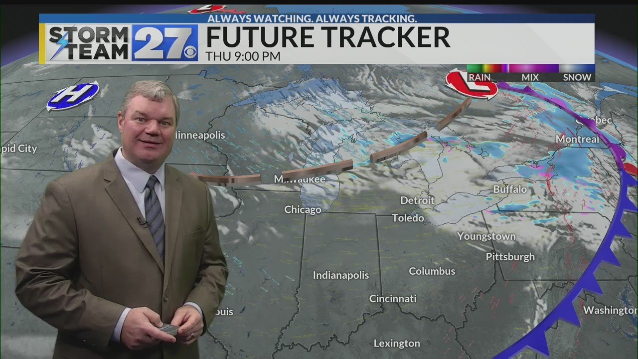 Snow showers return Friday - YouTube
