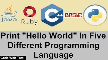 How To Print Hello World In Five Different Programming Language