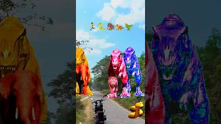 Big dinosaur chase T-rex chasingpart -1269#shorts #dinosaur#youtube#dinosaurs #superman#ddininner🐯🦣🦖