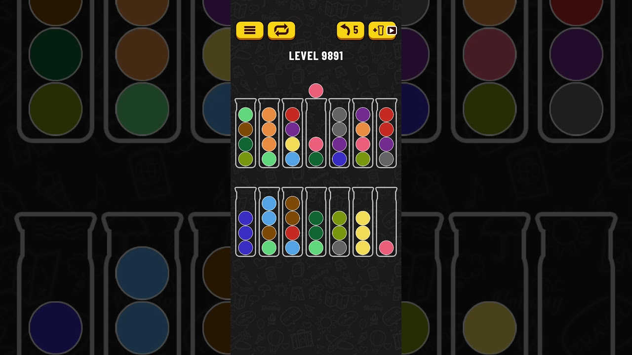 Ball Sort Puzzle Level 9891 / Water Sort Puzzle Level 9891  / all the same