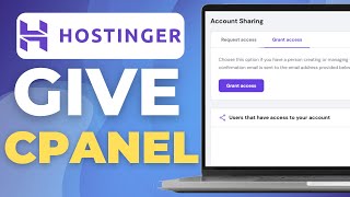 How To Give CPanel Access To A Developer On Hostinger | Quick Tutorial