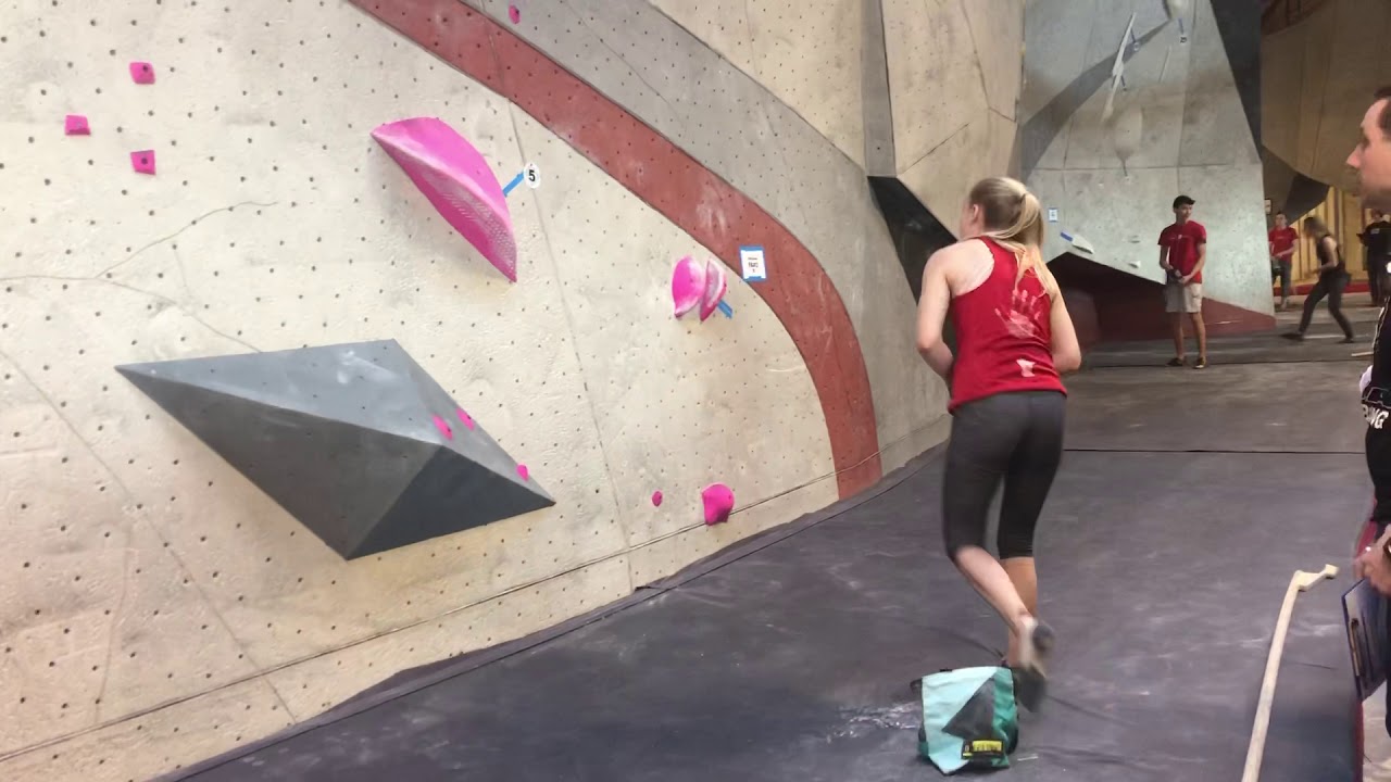 2018 Bouldering Regionals St. Paul FYA 1 Eliza Broan YouTube