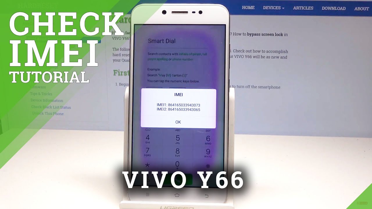 How to Access IMEI in VIVO Y66 IMEI Number Info YouTube