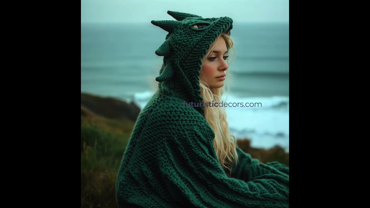 Incredible Dragon Crochet hooded Blankets 🤯