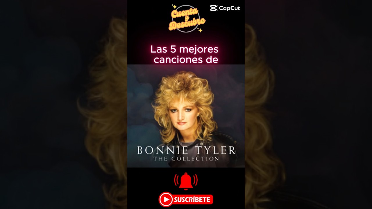 Watch Las 5 mejores canciones de Bonnie Tyler #cuentaydescubre #bonnietyler on YouTube Watch Las 5 mejores canciones de Bonnie Tyler #cuentaydescubre #bonnietyler on YouTube