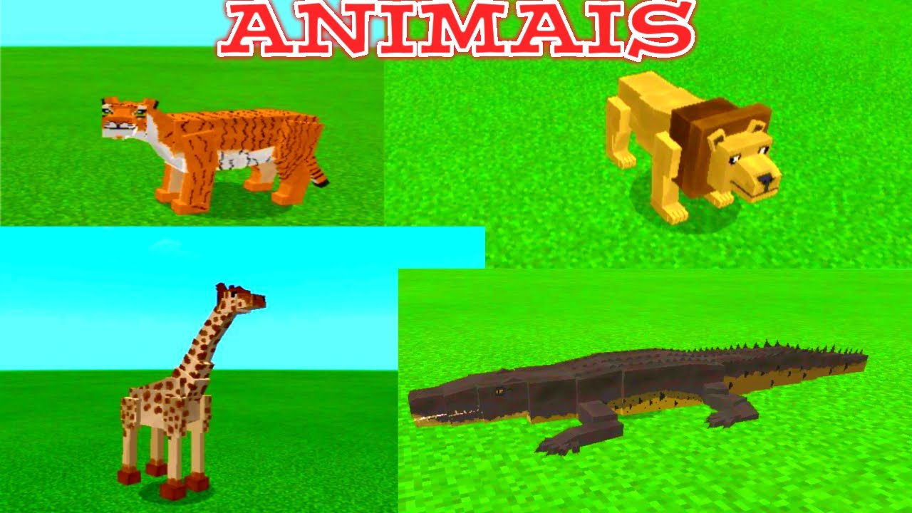 NOVO ADDON/MOD DE ANIMAIS PARA MINECRAFT PE 1.17 - YouTube