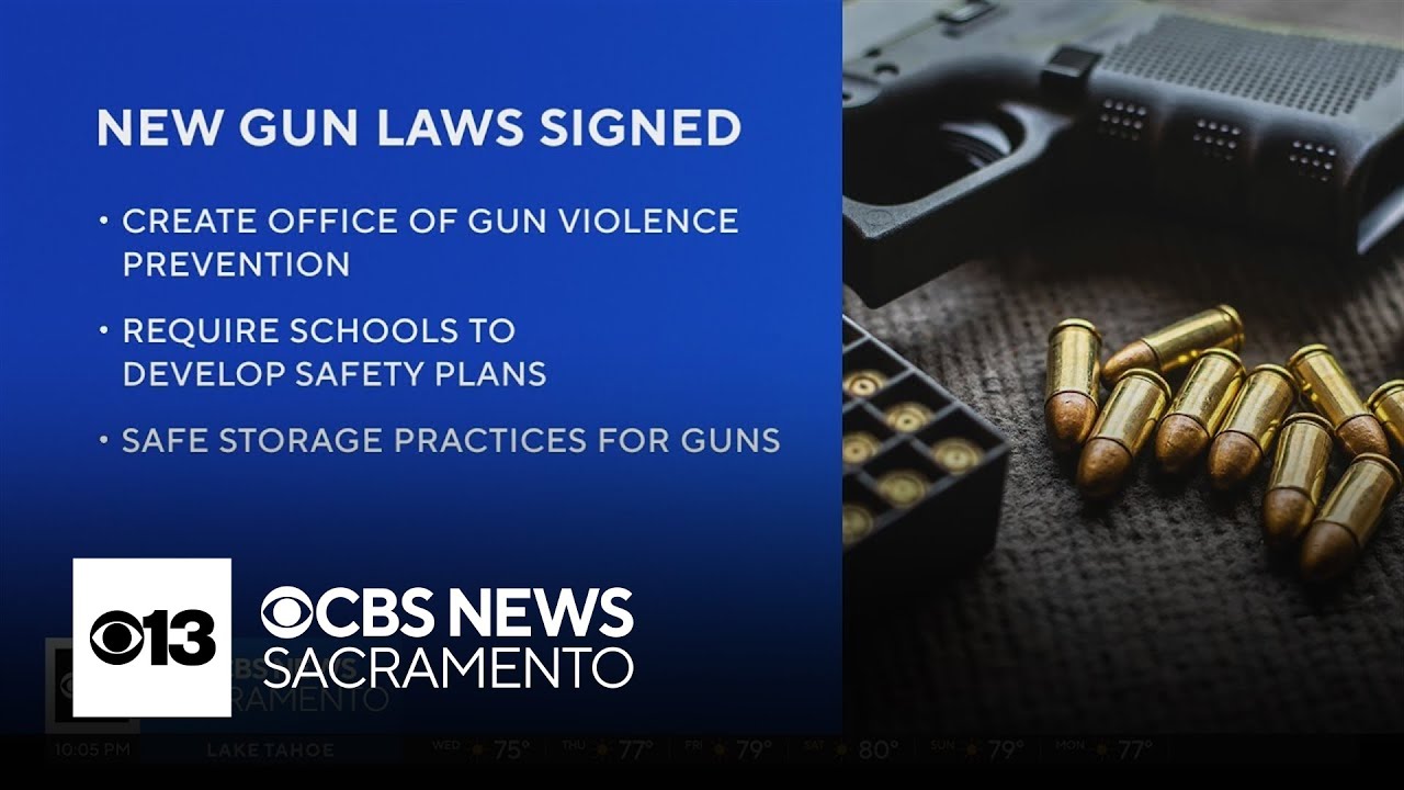 New gun laws signed by California Gov. Newsom - YouTube