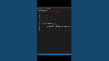 Python Toturial Video | Basic Pattern Toturial In Python #coding #programming #youtubevideo #shots
