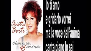 ORIETTA BERTI - QUANDO L'AMORE DIVENTA POESIA - Lyrics & karaoke.avi